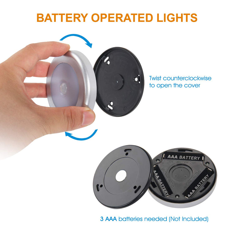 LED Motion Sensor Night Light Battery