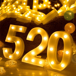 Arabic numerals Led Night Lights Party decoration
