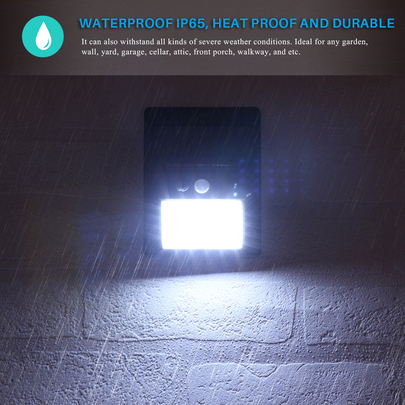 Waterproof 20 LED Solar Motion Sensor Wall Light