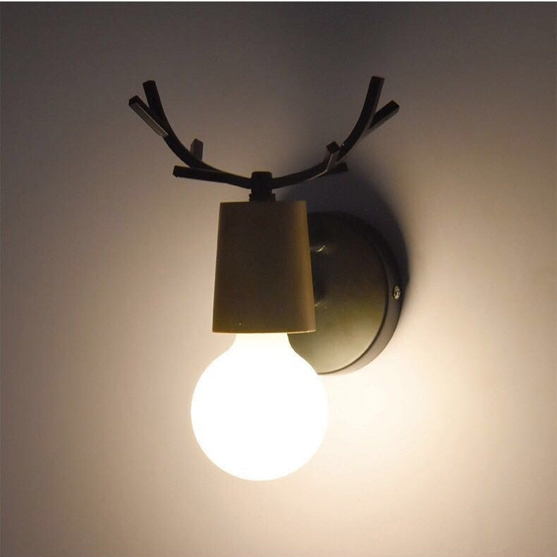 Simple Antler Wall Lamp