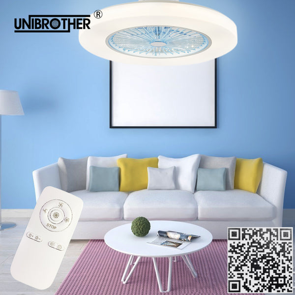 Hidden Halo Lighted Remote Control Ceiling Fan