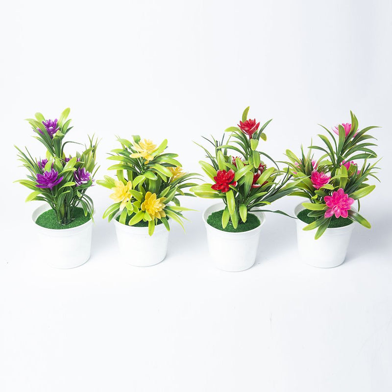 Artificial Potted Simulation Small Lotus Flowers