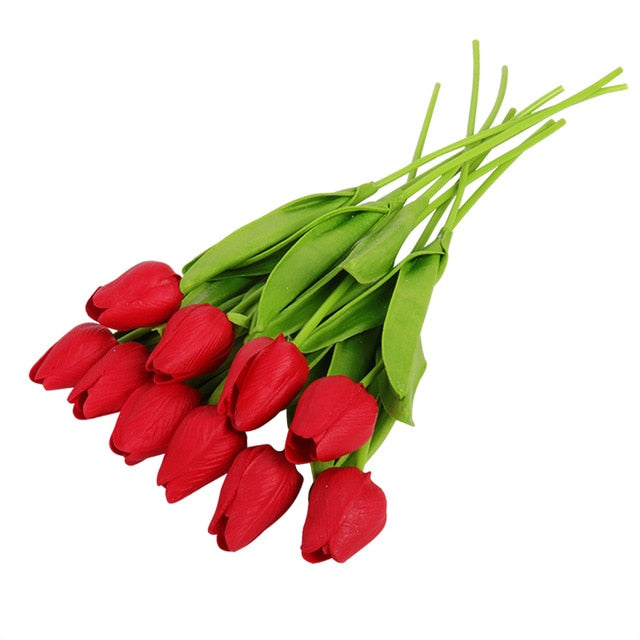 Artificial Flowers Garden Tulips Real Touch Flowers