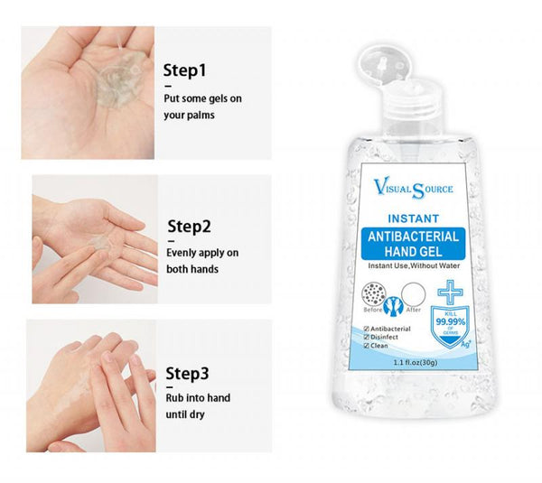HOT SALE!!! Anti Bacterial Disposable Hand Sanitizer Hand Disinfection Gel Quick-Dry Handgel For Kids Adults Home Bathroom TSLM1