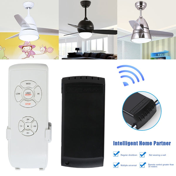 Universal Wireless Remote Control Tool Kit for Ceiling Fan Lamp Timing FKU66